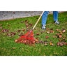 Corona Red Spring Brace Leaf Rake 24 Tine Steel Head 54 in. Wood Handle