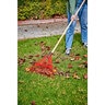 Corona Red Spring Brace Leaf Rake 24 Tine Steel Head 54 in. Wood Handle