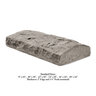 Coronado Stone Chiseled Stone Wall Cap Light Gray 12 in. x 18 in.