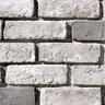Coronado Stone Special Used Brick Glacier White & Black Corners 2.5 in. x 8 in. (9.5 ln. ft./box)