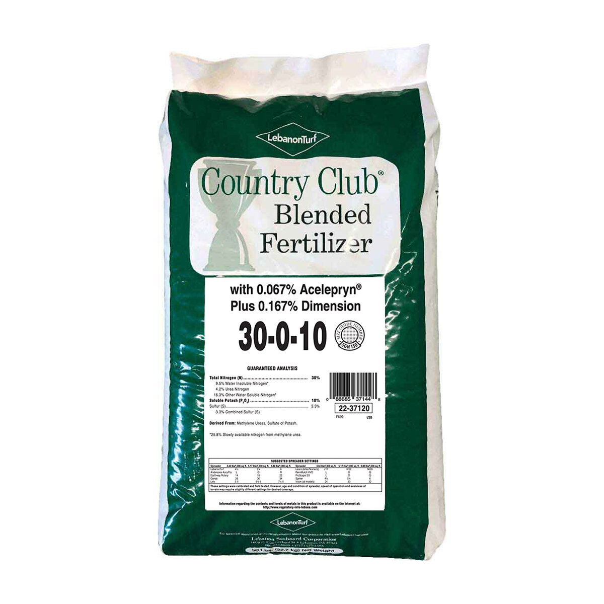 County Club 30-0-10 100%Meth-X/100%Expo with 0.067% Acelepryn + 0.167% ...
