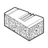 County Materials Tribute Retaining Wall Splitface Corner Earth Blend 12 in. x 6 in. x 8 in. (72 pc./pallet)