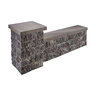County Materials Universal Straight Wall Cap Slate Blend (70 pc./pallet)