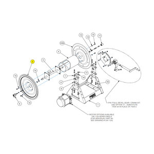 Disc 17-1/2 With Gear **Specify Color-Default: Black**
