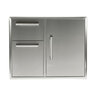 Coyote 31 in. Access Door & Double Drawer Combo
