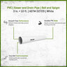 PVC Sewer and Drain Pipe 3 in. D2729 Bell End