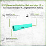PVC Sewer and Drain Pipe 3 in. SDR-35 Bell End