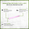 PVC Purple Reclaimed Pipe 1-1/2 in. x 20 ft. SDR-21 (CL 200) Bell End