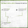 PVC Pipe 1-1/4 in. x 20 ft. Sch 40 Bell End