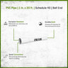 PVC Pipe 1 in. x 20 ft. Sch 40 Bell End