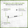 PVC Pipe 1 in. x 20 ft. SDR-21 (CL 200) Bell End