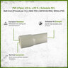 PVC Pipe 1/2 in. x 20 ft. Sch 40 Bell End