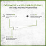 PVC Pipe 3/4 in. x 20 ft. SDR-21 (CL 200) Bell End