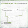PVC Pipe 2 in. x 20 ft. SDR-21 (CL 200) Bell End