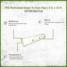PVC Perforated Sewer & Drain Pipe 3 in. x 10 ft. D2729 Bell End