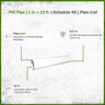 PVC Pipe 1 in. x 10 ft. Sch 40 Plain End