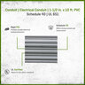 Conduit IPS PVC UL 1-1/2 in. 10ft (Price per ft.)