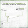 PVC Pipe 1/2 in. x 10 ft. Schedule 40 Plain End
