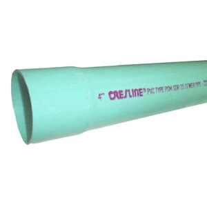 PVC Sewer and Drain Pipe 6 in. x 20 ft. SDR-35 Bell End
