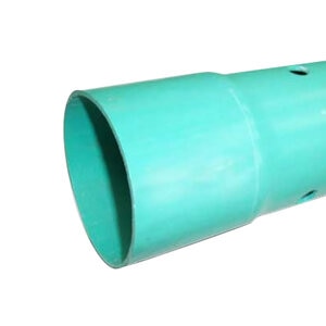 PVC Perforated Sewer and Drain Pipe 6 in. x 20 ft. SDR-35 Bell End