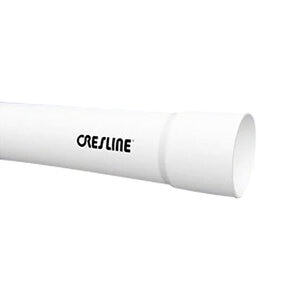 Cresline PVC Cell Core Pipe Sch 40 White Bell 4 in. 20 ft.
