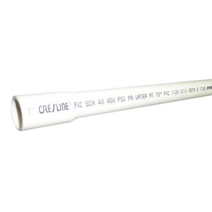 PVC Pipe 2-1/2 in. x 20 ft. Sch 40 Bell End