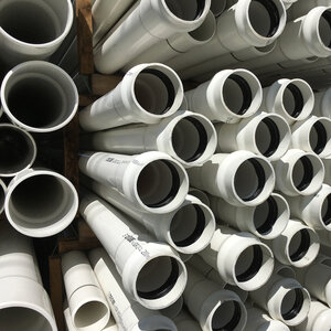 Cresline PVC Cell Core Pipe Sch 40 White Bell 4 in. 20 ft.