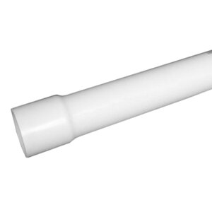 PVC Sewer and Drain Pipe 4 in. x 10 ft. SDR-35 Bell End White