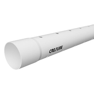 PVC Perforated Drain Pipe 4 in. Schedule 40 Bell End