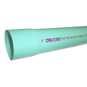 PVC Sewer and Drain Pipe 8 in. x 10 ft. SDR-35 Bell End