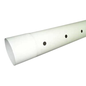 PVC Perforated Sewer and Drain Pipe 4 in. x 10 ft. D2729 Bell End (Priced per ft.)