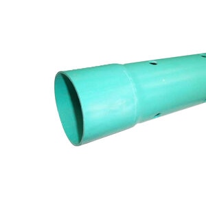 PVC Perforated Sewer and Drain Pipe 4 in. x 10 ft. SDR-35 Bell End (Priced per ft.)