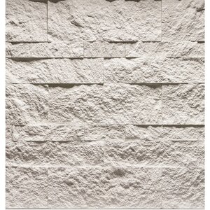 Cultured Stone Hewn Stone Flats Arctic 3 in. x 8 in. Handipak (7.75 sq. ft./box)