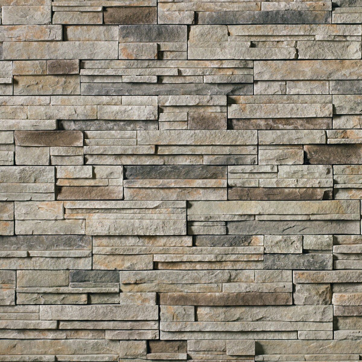 Cultured Stone Pro-Fit Alpine Ledgestone Flats Echo Ridge Handipak (10 ...