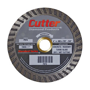 Cutter Diamond Angle Grinder Blade Standard Cont. Rim 4 mm