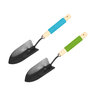 D&D Garden Wood Handle Trowel Blue Green