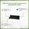 DeWitt 3.1 oz. Non-Woven Needle Punched Geotextile Filter Fabric 6 ft. x 360 ft.