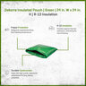 Dekorra Insulated Pouch Green R-13 Insulated 24 in. W x 24 in. H