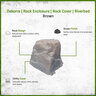 Dekorra Rock Enclosure Riverbed Brown 27 in. L x 21 in. W x 25 in. H