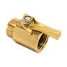 Dramm Brass Twin Shut-off Prop 65 Label