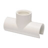Dura Snap Tee White Sch 40 PVC 1 in. x 1/2 in. Snap x Fipt 