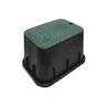 Dura Valve Box Extension Rectangle 12 in. x 17 in. x 6 in. Green Box/Green Lid Overlapping ICV