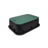 Dura Valve Box Rectangle 15 in. x 21 in. x 6 in. Black Box/Green Lid Overlapping ICV
