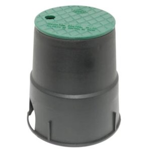 Dura Valve Box Black 6 in. Round