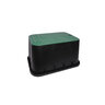 Dura Valve Box Rectangle 15 in. x 21 in. x 12 in. Green Box/Green Lid Overlapping ICV