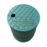 Dura Valve Box Round 10 in. Black Box/Green Lid Overlapping ICV