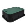 Dura Valve Box Rectangle 12 in. x 17 in. x 12 in. Black Box/Green Lid Overlapping ICV