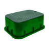 Dura Valve Box Rectangle 12 in. x 17 in. x 6 in. Green Box/Green Lid Overlapping ICV