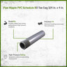 PVC Nipple Schedule 80 Toe Eag 3/4 in. x 4 in. 