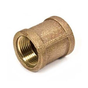 1-1/4 Brass Thread Banded Coupling Eag